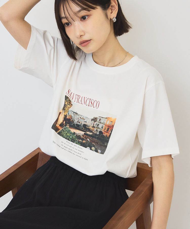 AMERICAN HOLIC「SANFRANCISCO ロゴ＆フォトTシャツ」|Tシャツ・カットソー|