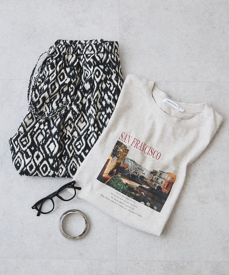 AMERICAN HOLIC「SANFRANCISCO ロゴ＆フォトTシャツ」|Tシャツ・カットソー|
