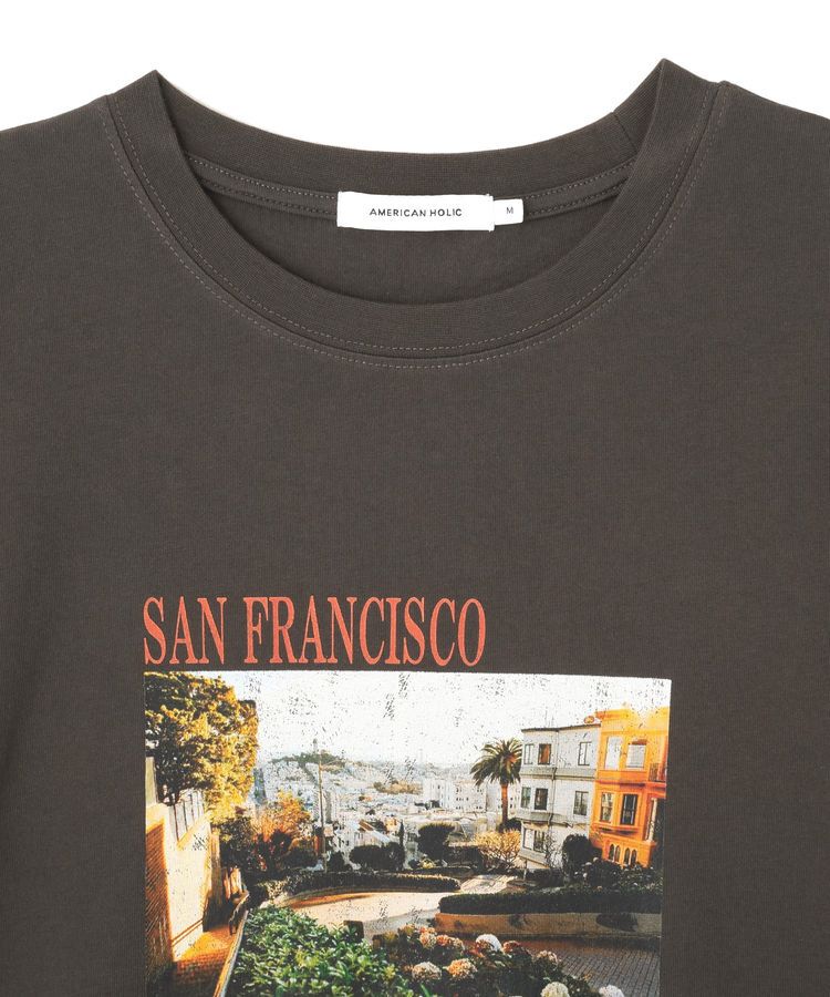 AMERICAN HOLIC「SANFRANCISCO ロゴ＆フォトTシャツ」|Tシャツ・カットソー|