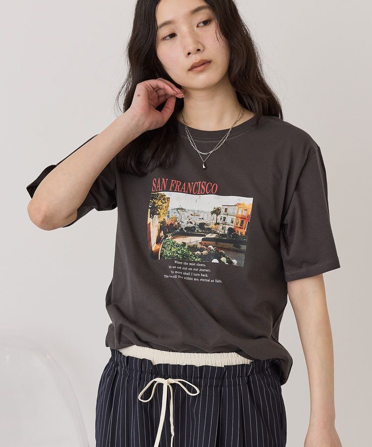 AMERICAN HOLIC「SANFRANCISCO ロゴ＆フォトTシャツ」|Tシャツ・カットソー|