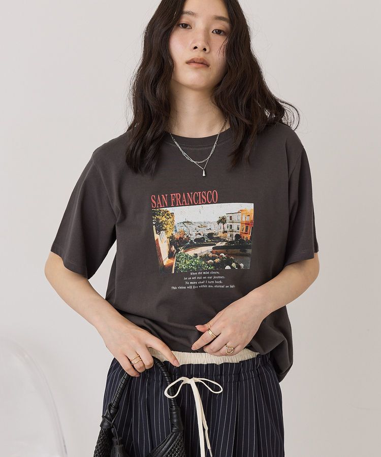 AMERICAN HOLIC「SANFRANCISCO ロゴ＆フォトTシャツ」|Tシャツ・カットソー|