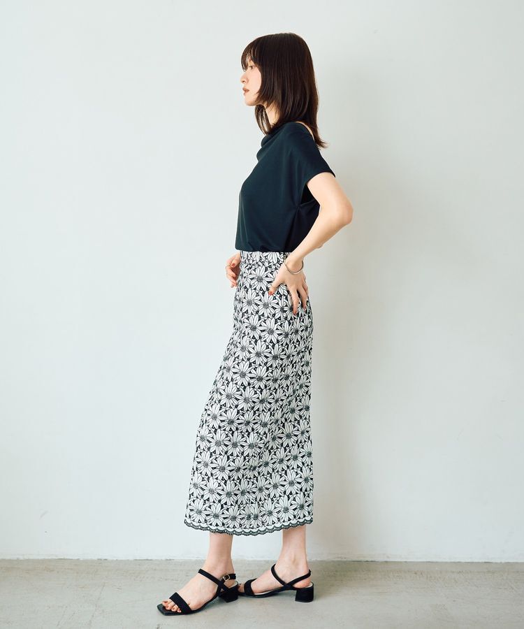 YECCA VECCA「【接触冷感】ドレープカットトップス」|Tシャツ・カットソー|