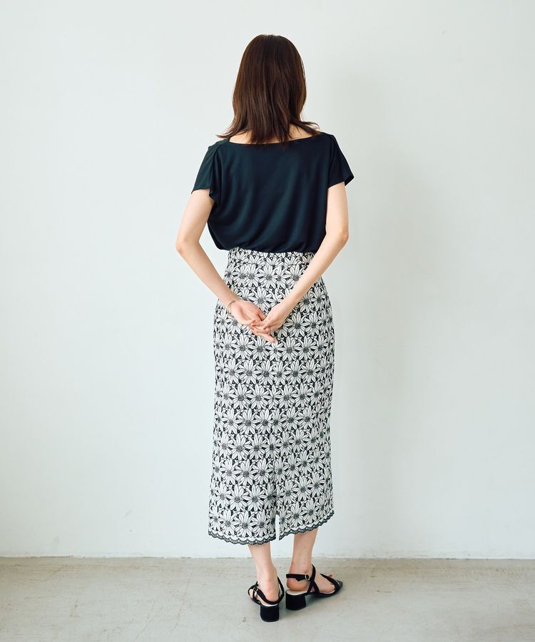 YECCA VECCA「【接触冷感】ドレープカットトップス」|Tシャツ・カットソー|