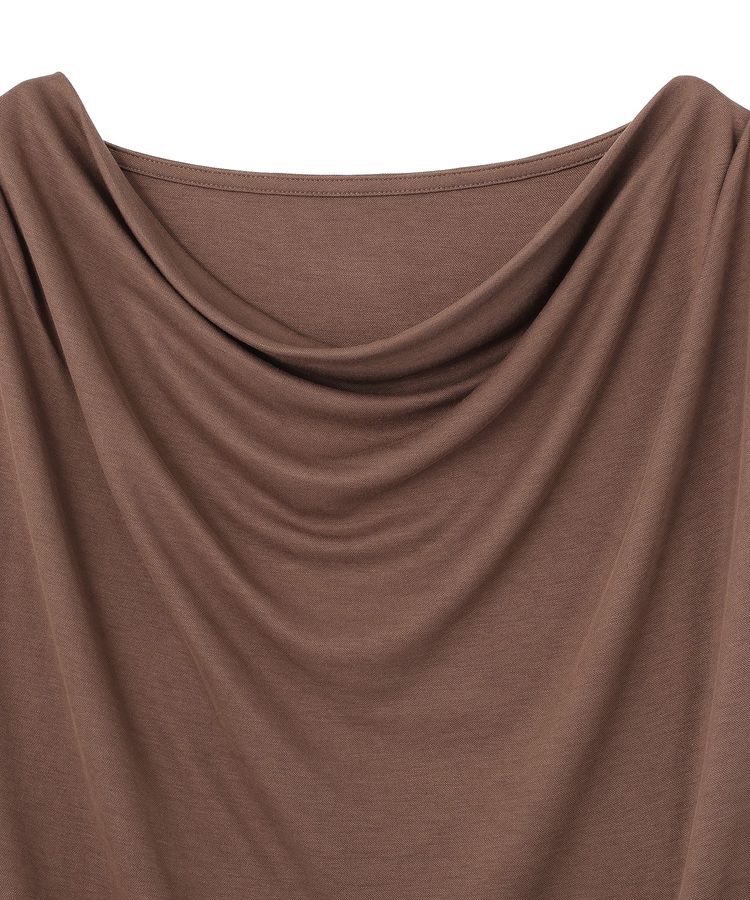 YECCA VECCA「【接触冷感】ドレープカットトップス」|Tシャツ・カットソー|