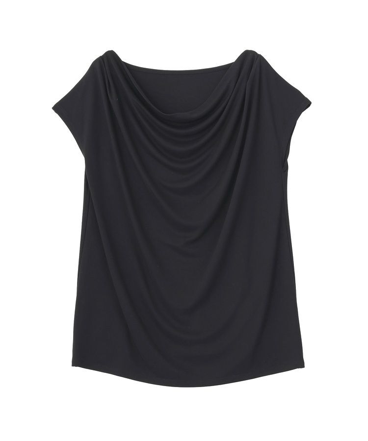 YECCA VECCA「【接触冷感】ドレープカットトップス」|Tシャツ・カットソー|
