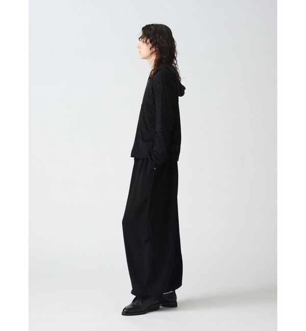 mizuiro ind「mizuiro ind メッシュドットクルーネックプルオーバー」|シャツ・ブラウス|