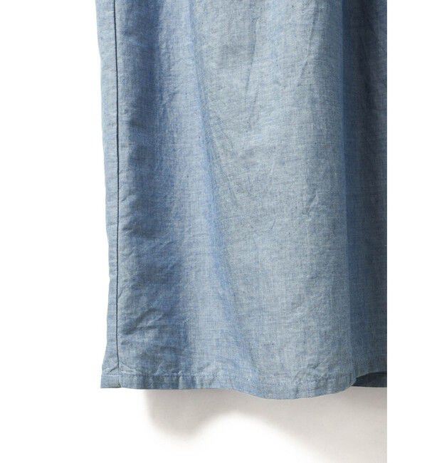 MidiUmi「MidiUmi シャンブレーギャザーワンピース」|ワンピース|