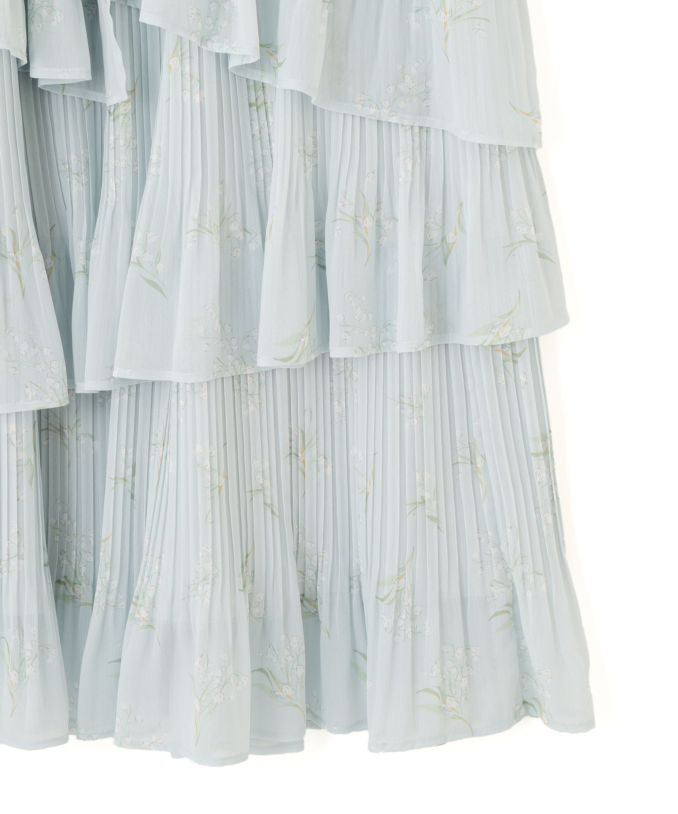  「プリーツランダムティアードスカート」|スカート|