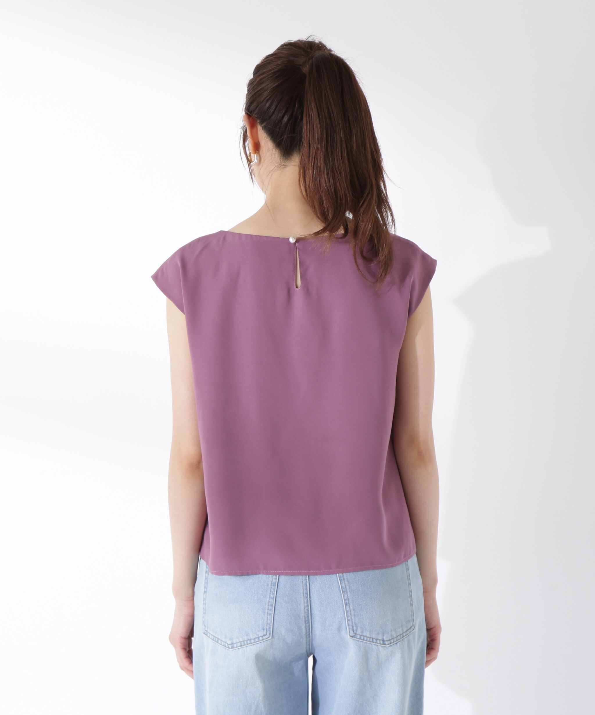 PROPORTION BODY DRESSING「ニュアンスネックフレンチスリーブブラウス」|シャツ・ブラウス|