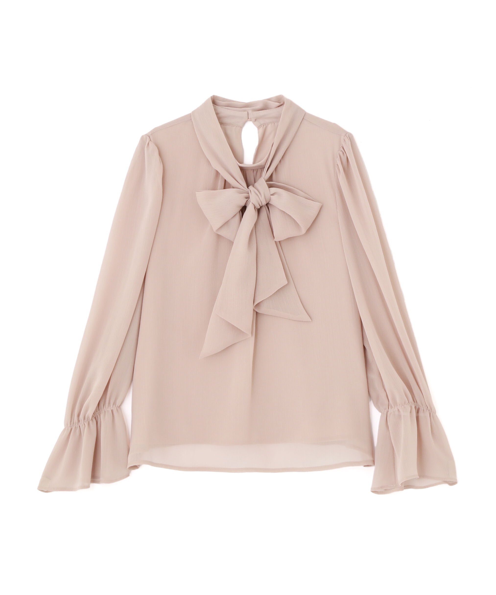 PROPORTION BODY DRESSING「＜ウォッシャブル＞ビッグリボン楊柳ブラウス 25AW」|シャツ・ブラウス|
