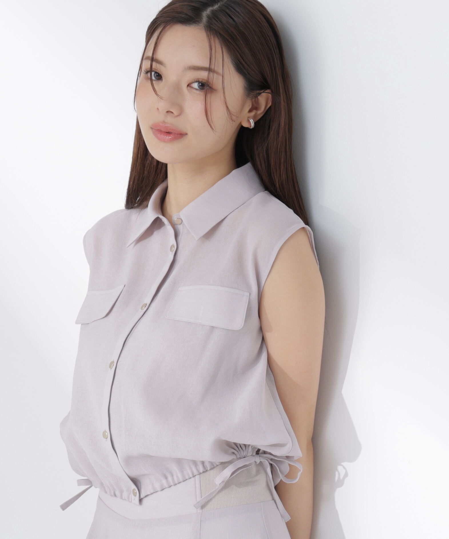 PROPORTION BODY DRESSING「フレンチスリーブ短丈シャツ」|シャツ・ブラウス|
