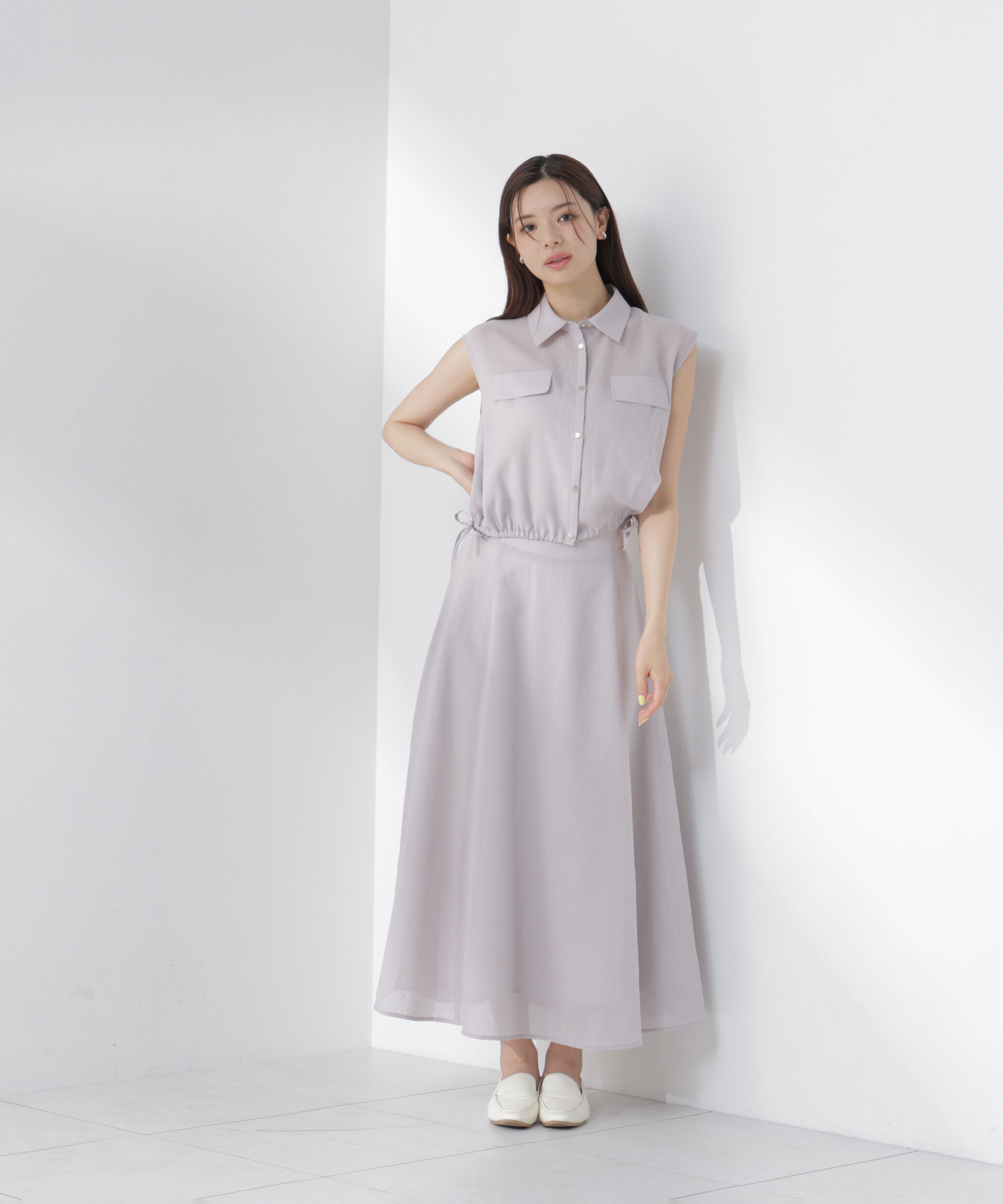 PROPORTION BODY DRESSING「フレンチスリーブ短丈シャツ」|シャツ・ブラウス|