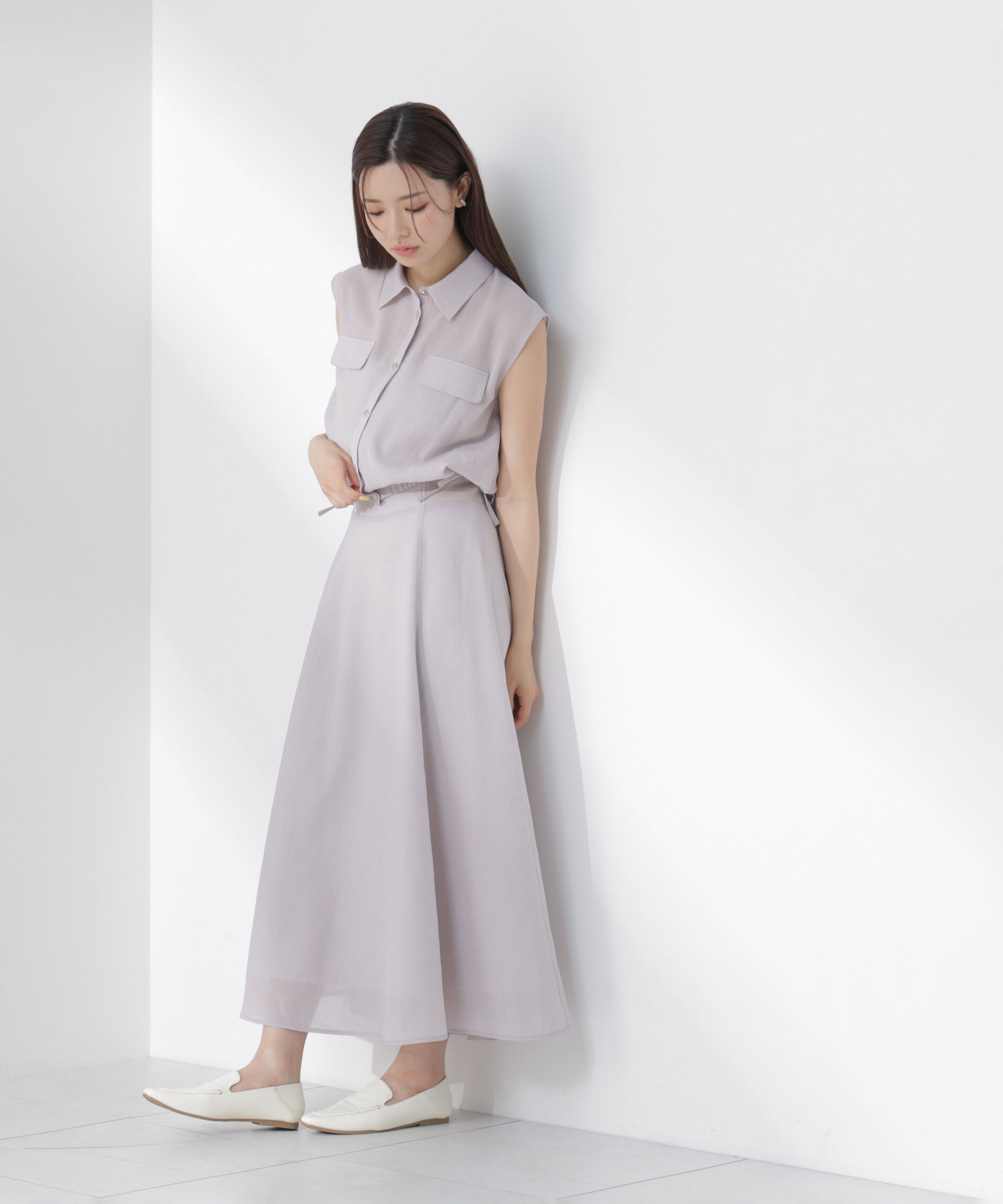 PROPORTION BODY DRESSING「フレンチスリーブ短丈シャツ」|シャツ・ブラウス|
