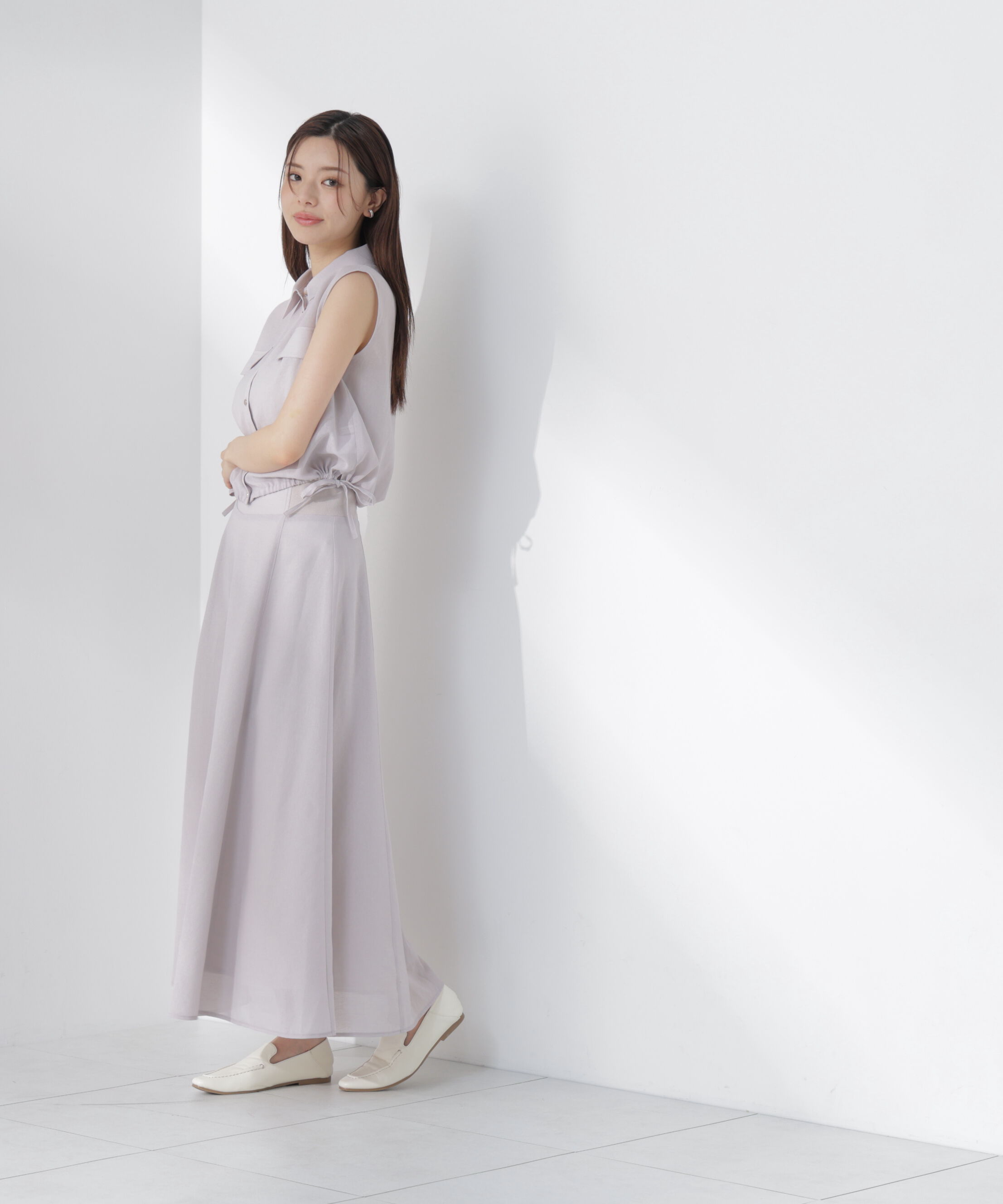 PROPORTION BODY DRESSING「フレンチスリーブ短丈シャツ」|シャツ・ブラウス|