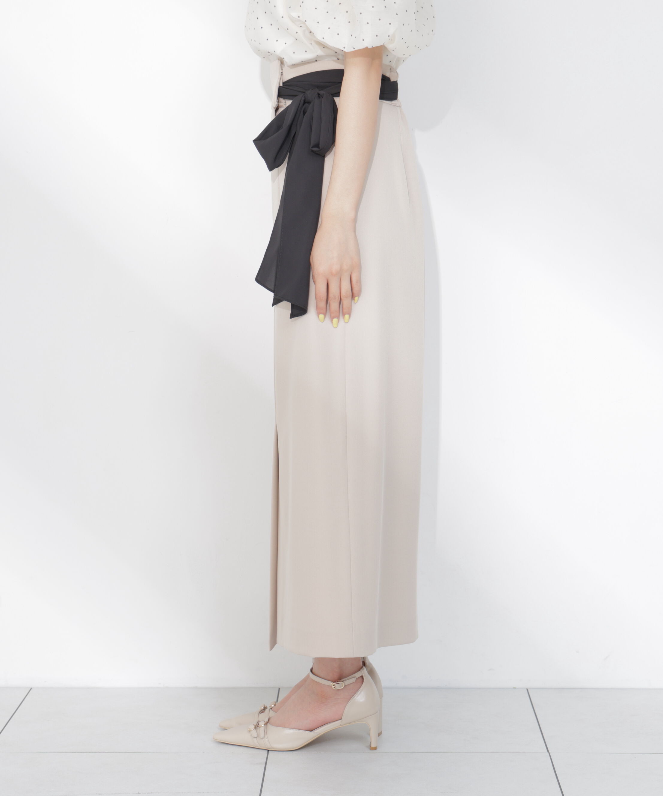 PROPORTION BODY DRESSING「サイドリボンナロースカート」|スカート|