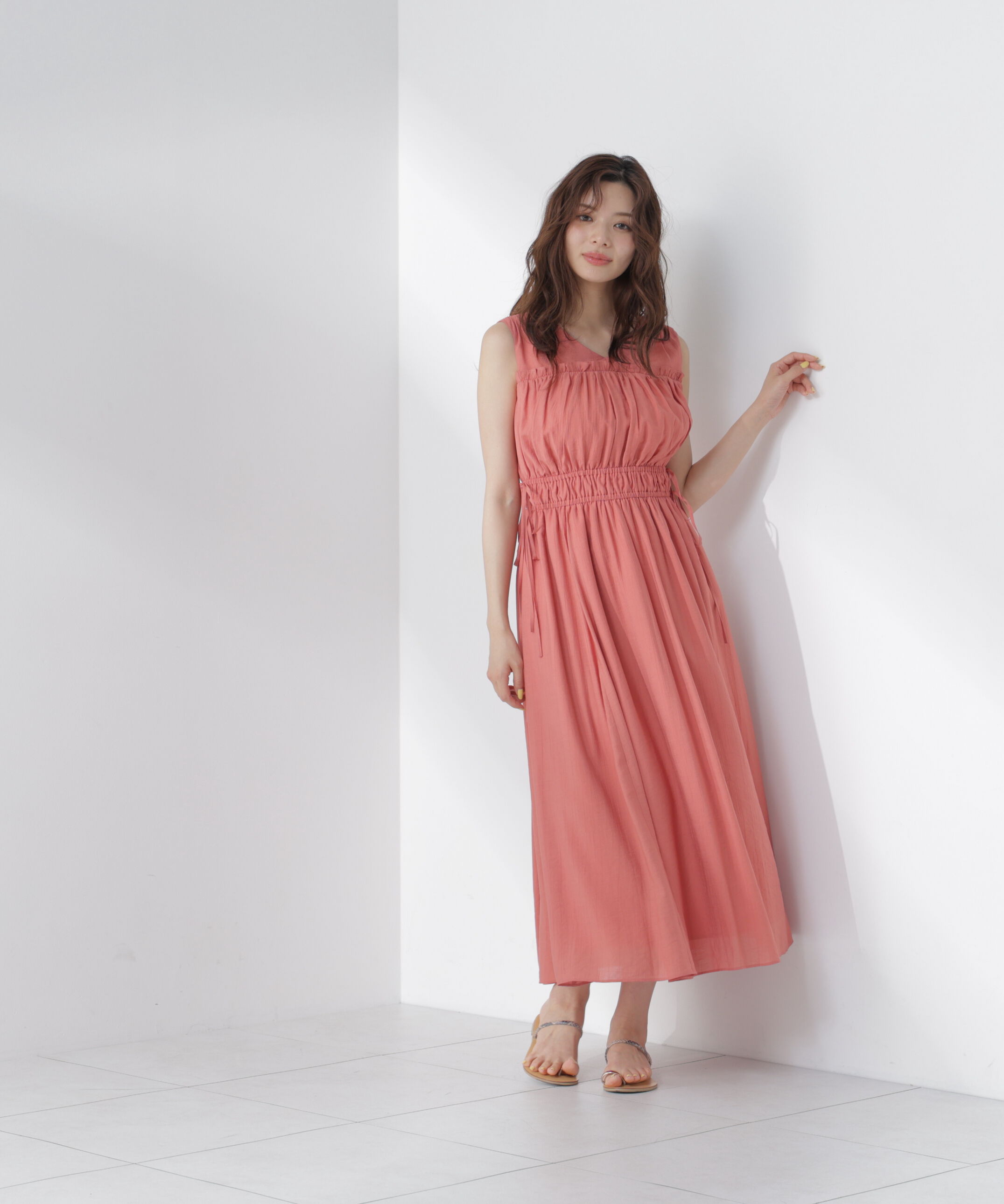 PROPORTION BODY DRESSING「ウエストリボンギャザーワンピース」|ワンピース|
