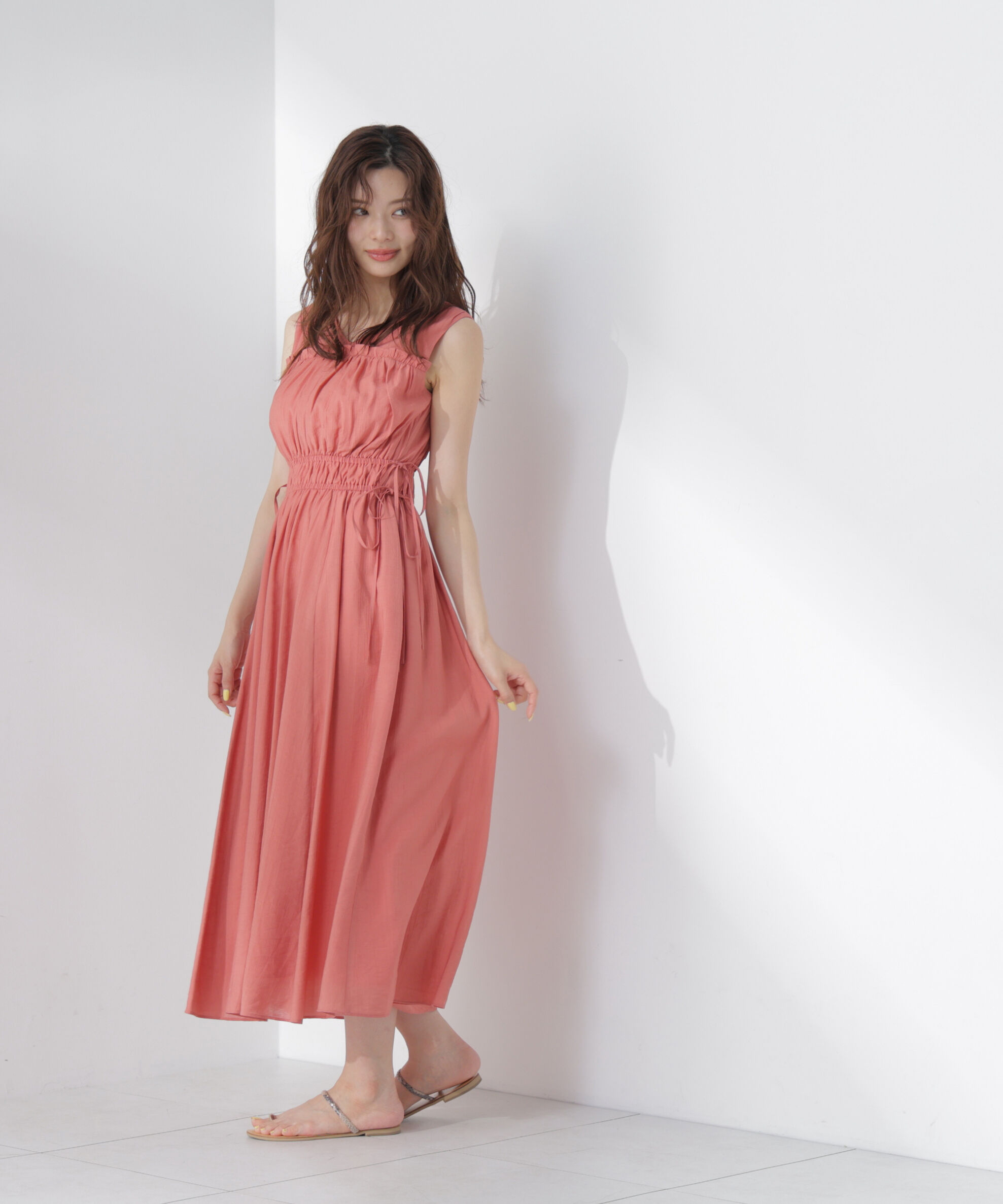 PROPORTION BODY DRESSING「ウエストリボンギャザーワンピース」|ワンピース|