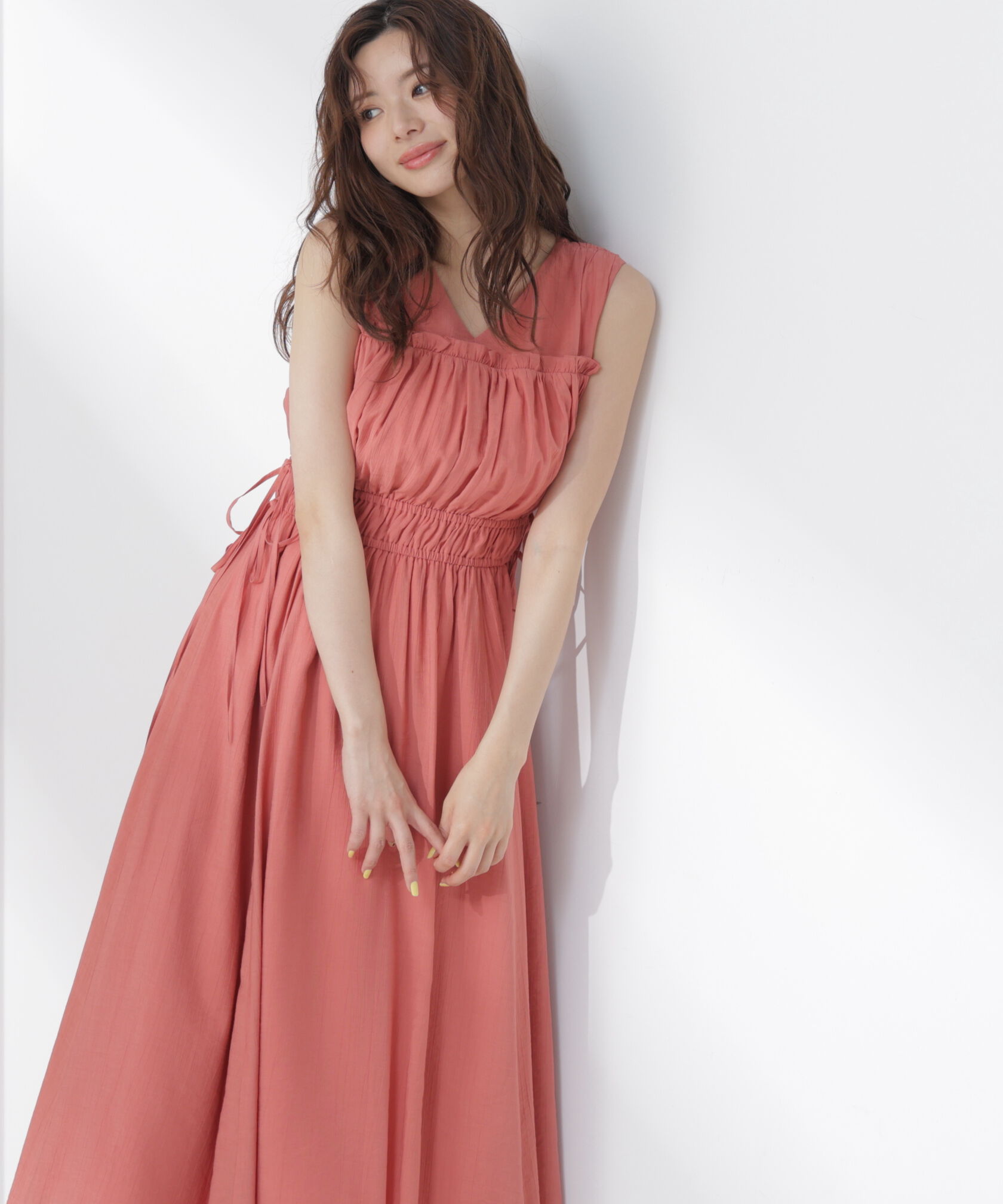 PROPORTION BODY DRESSING「ウエストリボンギャザーワンピース」|ワンピース|