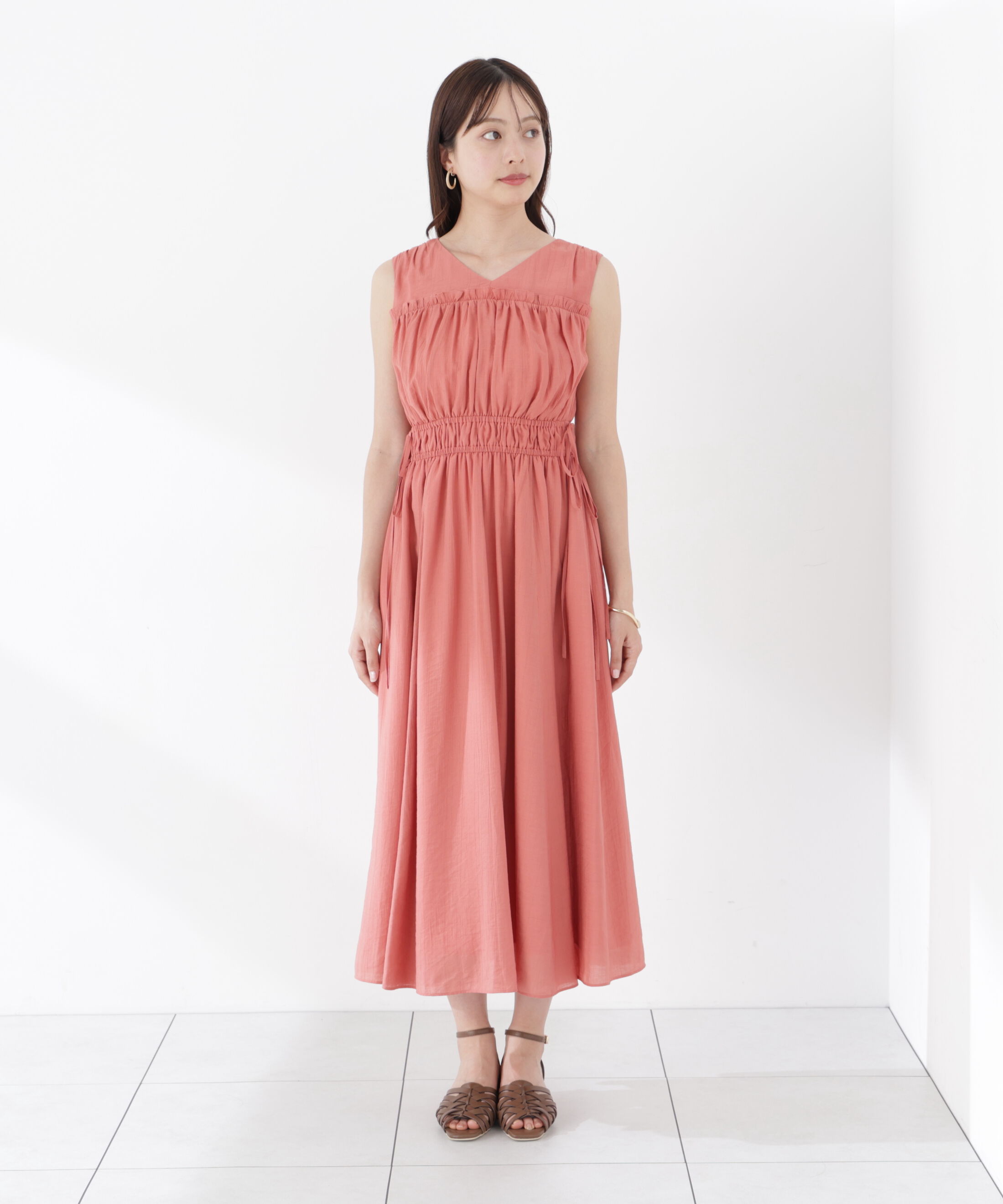 PROPORTION BODY DRESSING「ウエストリボンギャザーワンピース」|ワンピース|