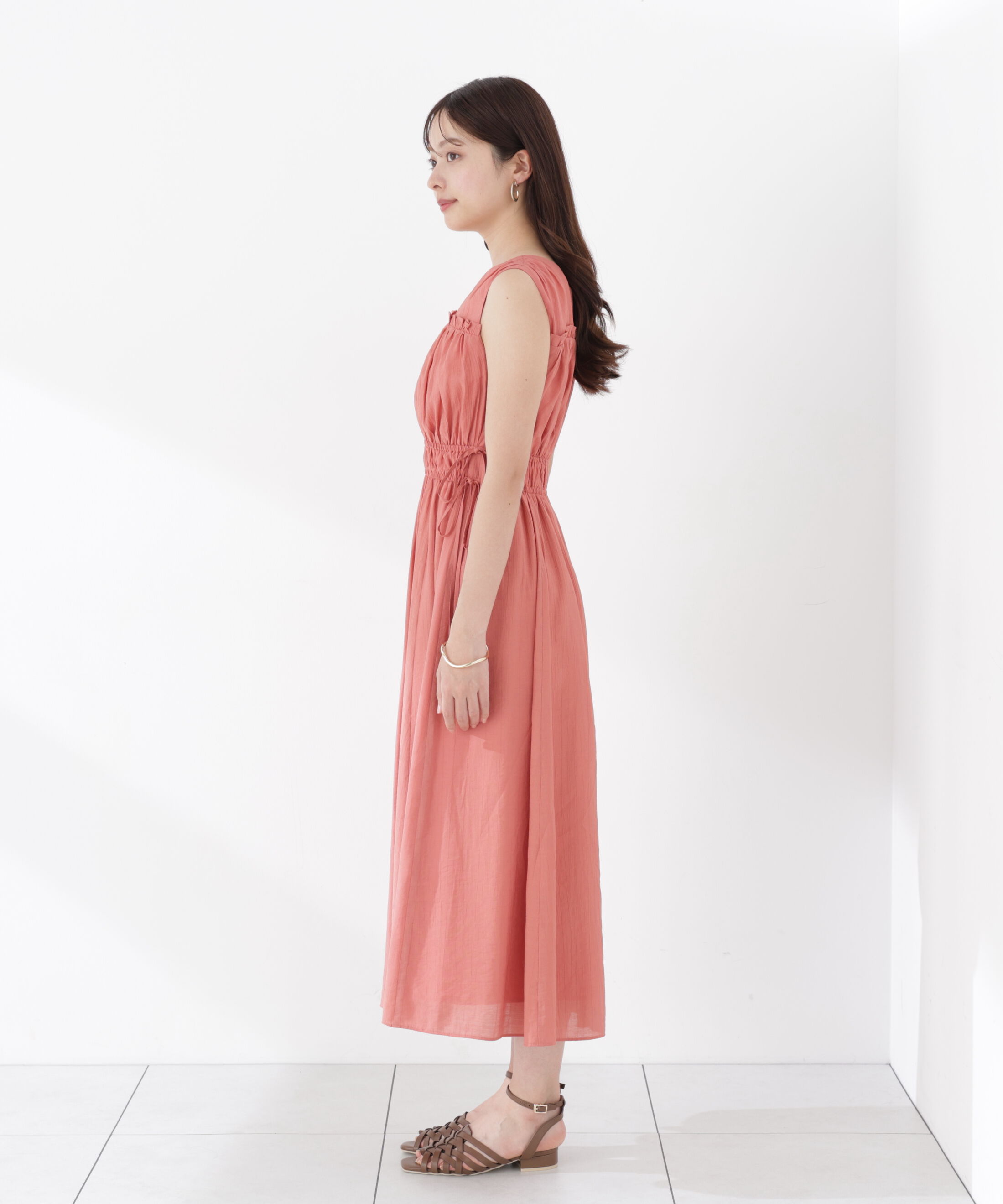 PROPORTION BODY DRESSING「ウエストリボンギャザーワンピース」|ワンピース|