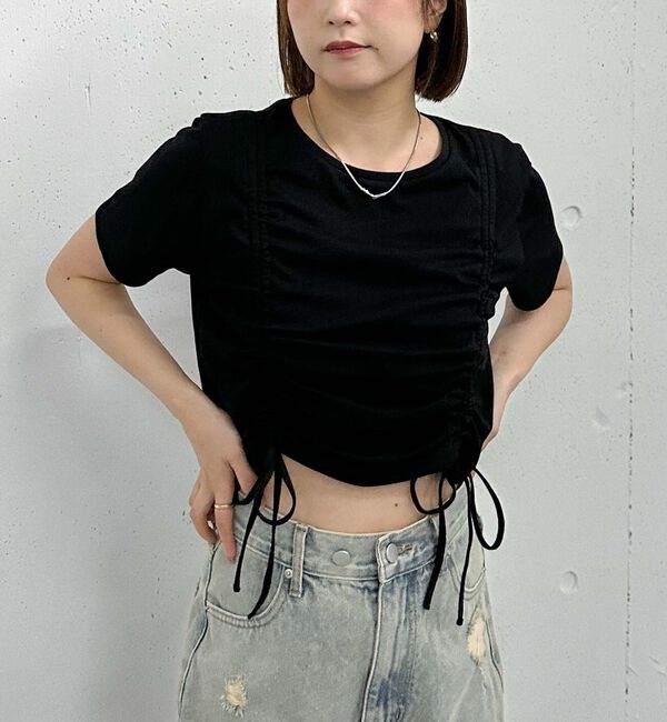 archives「ダブルドロストチビＴｅｅ」|Tシャツ・カットソー|BLACK