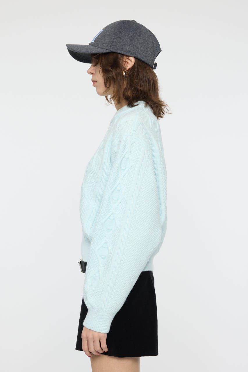 MOUSSY「POPCORN CABLE セーター」|ニット・セーター|