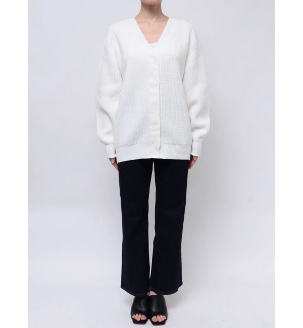 CALNAMUR「レース&times;ニットロングカーディガン」|カーディガン|