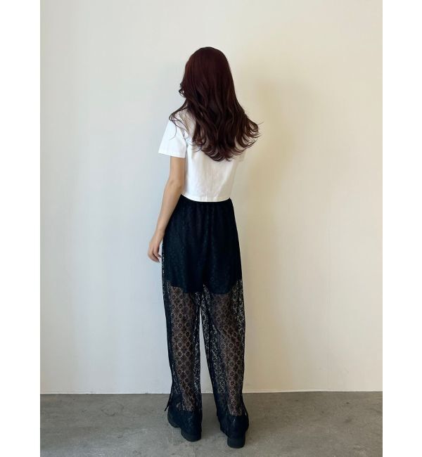 CALNAMUR「レースレイヤードスカートパンツ」|その他|