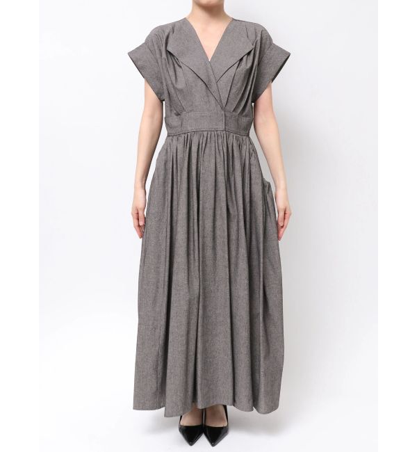 ELENDEEK「OPEN COLLAR SHIRT OP」|ワンピース|