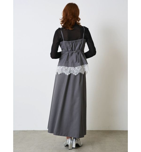 ELENDEEK「LACE LAYERED CAMI OP」|ワンピース|