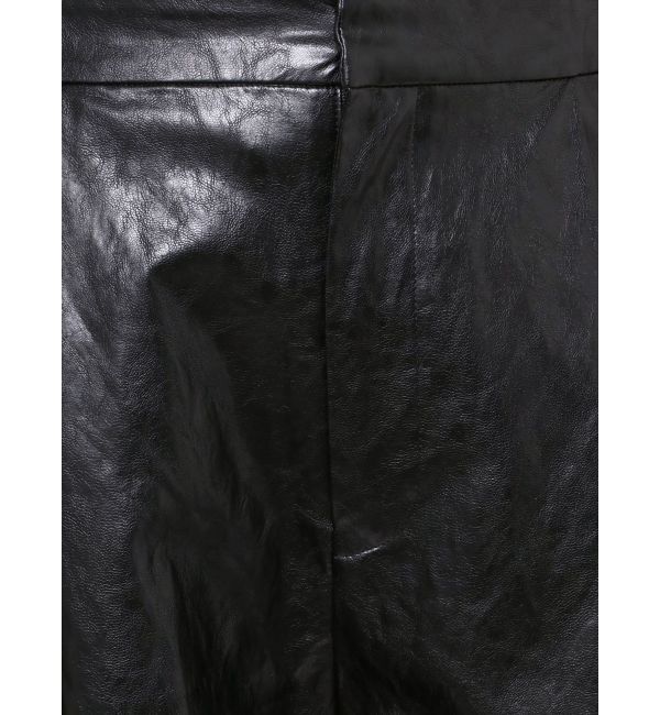 Ungrid「【Htage】フェイクレザータックカーブパンツ」|その他|