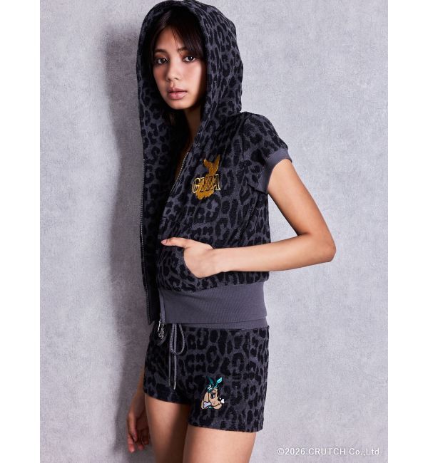 GYDA「GYDA&times;GALFY leopard pile マイクロショートパンツ」|その他|