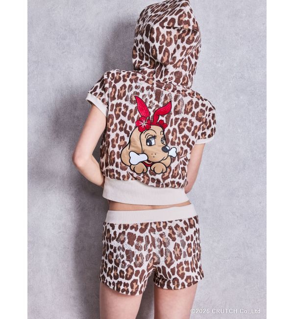 GYDA「GYDA&times;GALFY leopard pile マイクロショートパンツ」|その他|