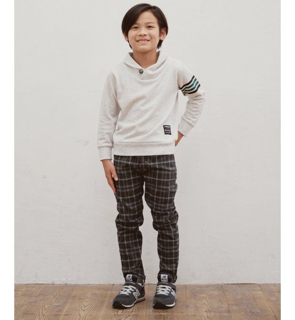 ikka kids「【キッズ】コンチョボタンショール襟トレーナー（100~160cm）」|Tシャツ・カットソー|