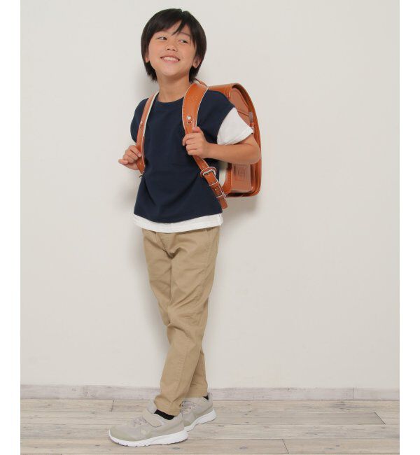 ikka kids「ポケ付き鹿の子ベストレイヤードTシャツ（120~160cm）」|Tシャツ・カットソー|