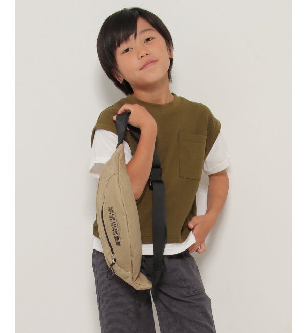 ikka kids「ポケ付き鹿の子ベストレイヤードTシャツ（120~160cm）」|Tシャツ・カットソー|