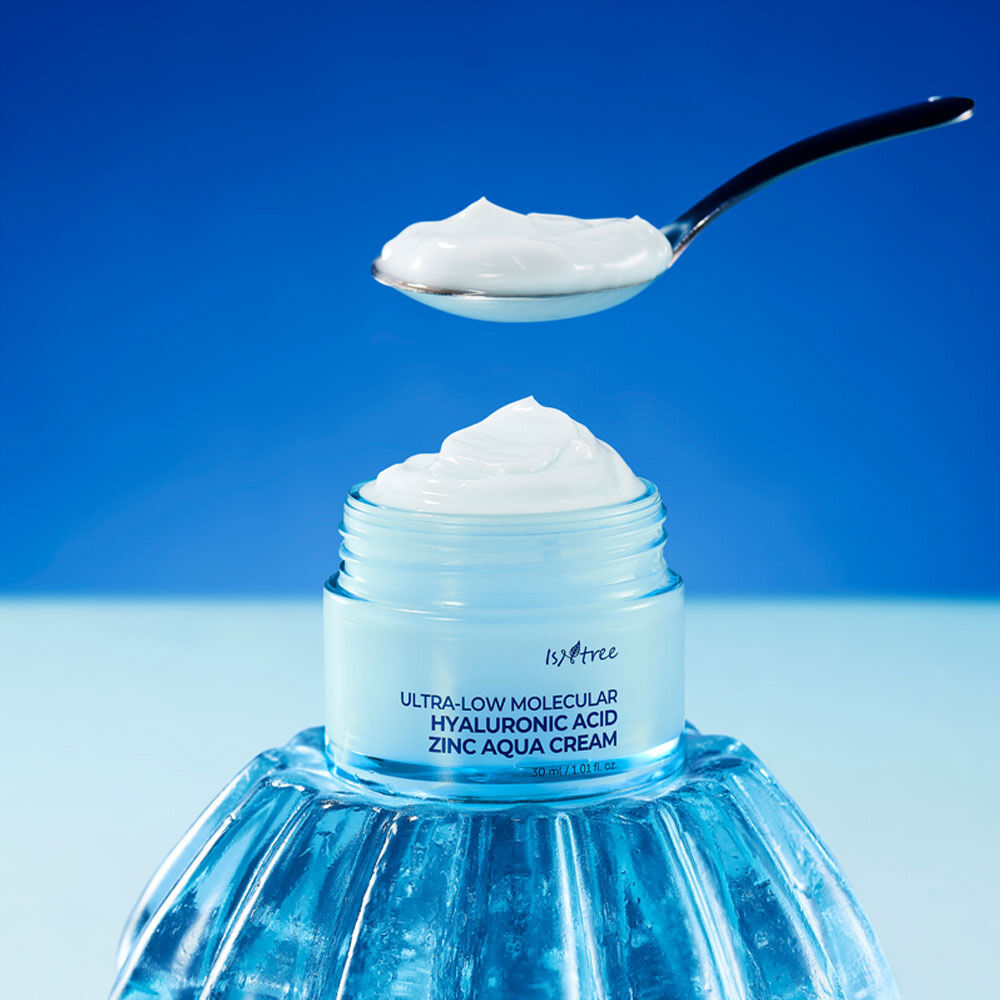  「ISNTREE 超低分子ヒアルロン酸ジンク水分クリーム (80ml)」|美容液・オイル・クリーム|