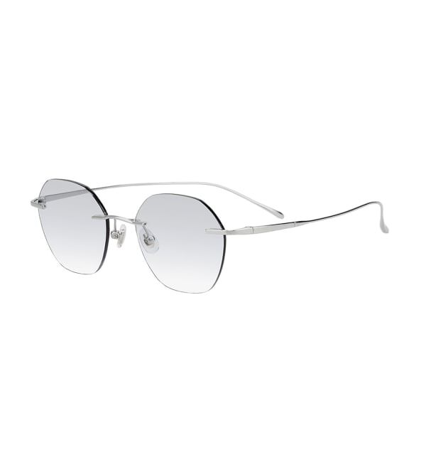  「SUNCUTGlasses/UV100%CUT リムレス サングラス | チタン [度無し専用] カラーレンズ 紫外線対策 UVカット」|サングラス|