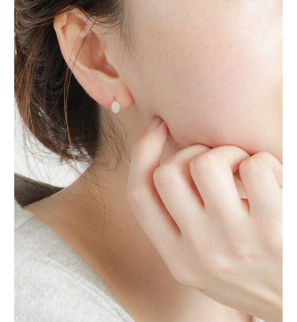 Jouete「K10YG オパール ピアス」|ピアス|