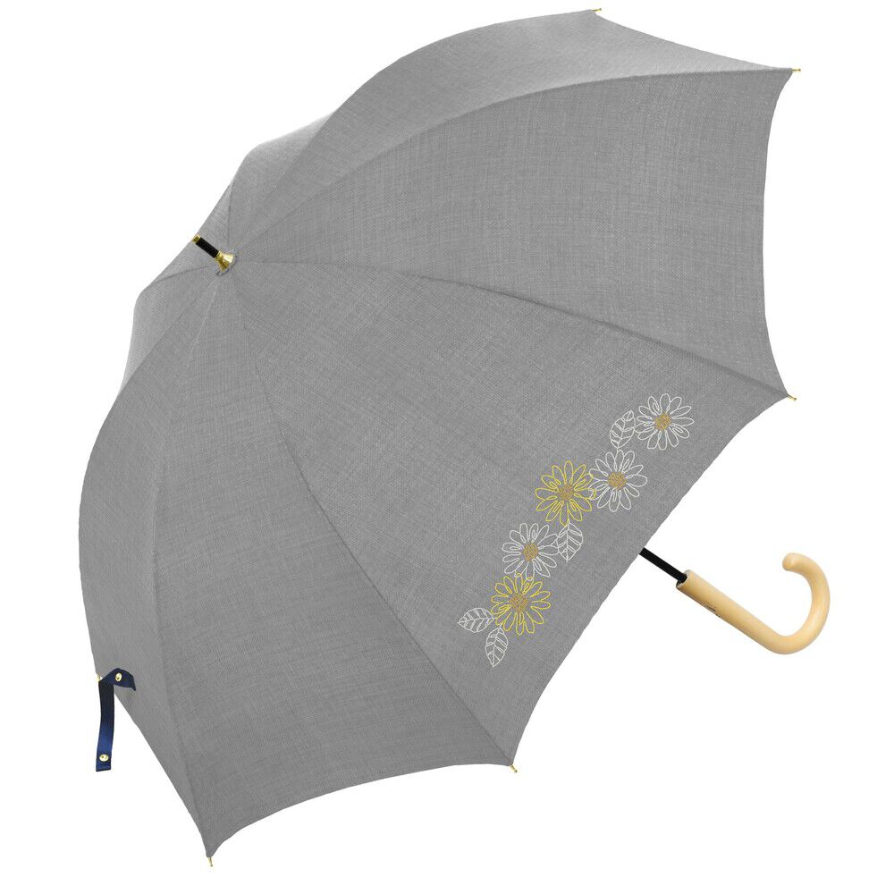 BACKYARD FAMILY「傘 レディース 大人 通販 長傘 55cm 晴雨兼用 かさ カサ 雨傘 日傘 晴雨兼用傘」|傘|グレー1
