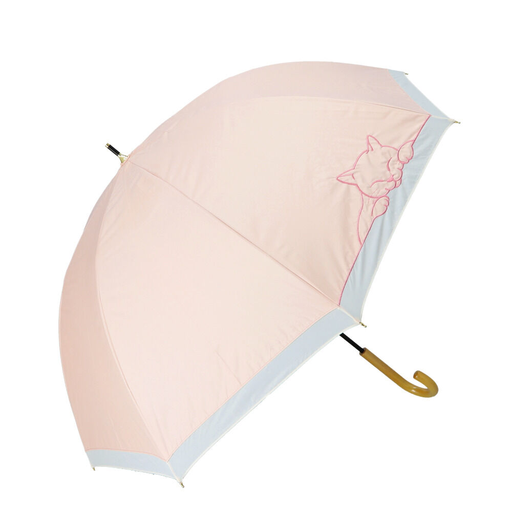 BACKYARD FAMILY「傘 レディース 大人 通販 長傘 55cm 晴雨兼用 かさ カサ 雨傘 日傘 晴雨兼用傘」|傘|ピンク1