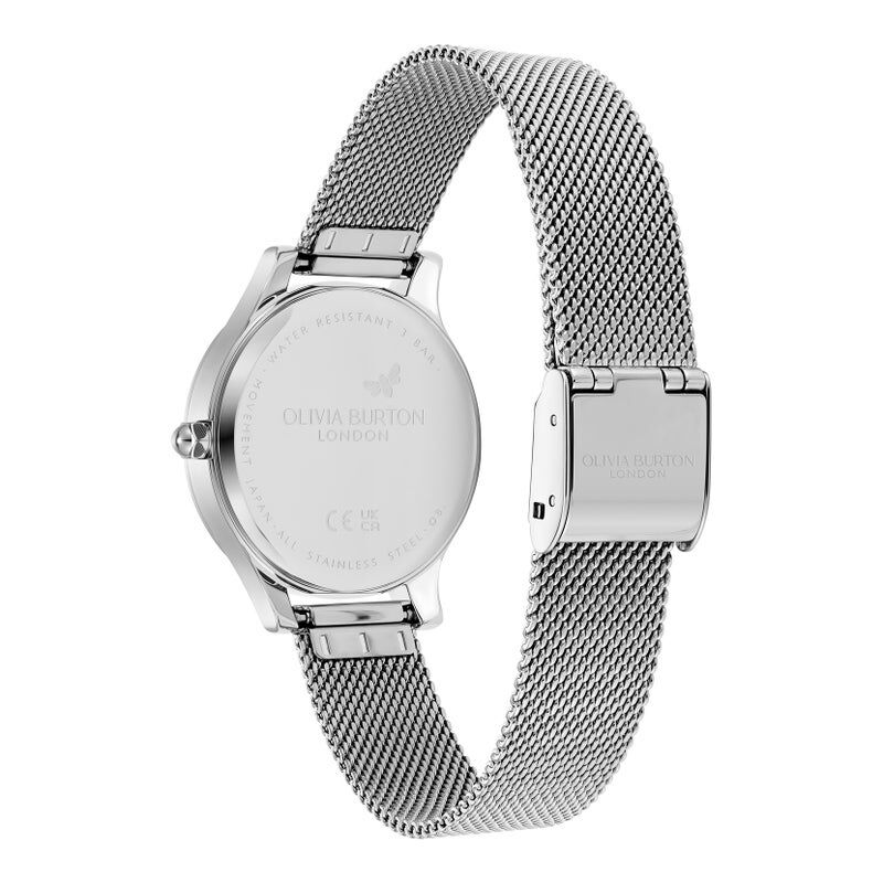 OLIVIA BURTON 「〈OLIVIA BURTON(ｵﾘﾋﾞｱﾊﾞｰﾄﾝ)〉 ｸﾗｼｯｸ ﾜﾝﾀﾞｰﾗｽﾄ ﾎﾜｲﾄ&ｼﾙﾊﾞｰﾒｯｼｭ」|腕時計|