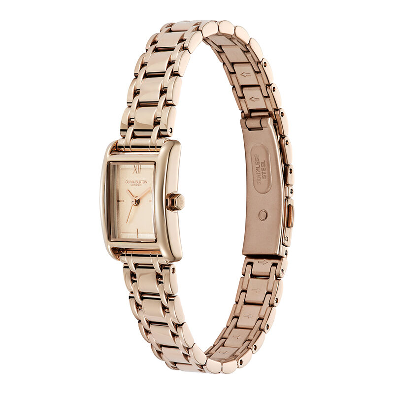 OLIVIA BURTON 「〈OLIVIA BURTON(ｵﾘﾋﾞｱﾊﾞｰﾄﾝ)〉ｸﾗｼｯｸ 16mm ﾐﾆｸﾞﾛｰﾌﾞ ﾛｰｽﾞｺﾞｰﾙﾄﾞ ﾌﾞﾚｽﾚｯﾄ」|腕時計|