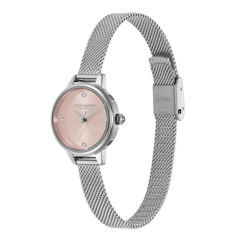 OLIVIA BURTON 「〈OLIVIA BURTON(ｵﾘﾋﾞｱﾊﾞｰﾄﾝ)〉ｸﾗｼｯｸ ﾐﾆ プリムローズ&ｼﾙﾊﾞｰﾒｯｼｭ」|腕時計|