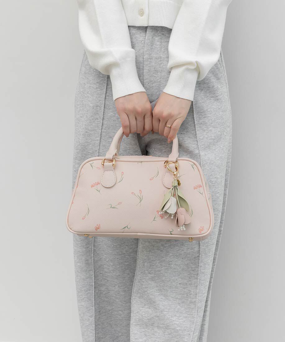  「【Tulip Collection】2WAY チューリップ柄ハンドバッグ」|ハンドバッグ|