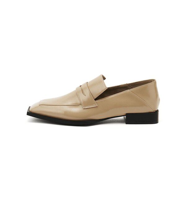 SY UNITED ARROWS「＜SY＞スクエアソフトローファー フラット20●&uarr;」|ローファー|BEIGE