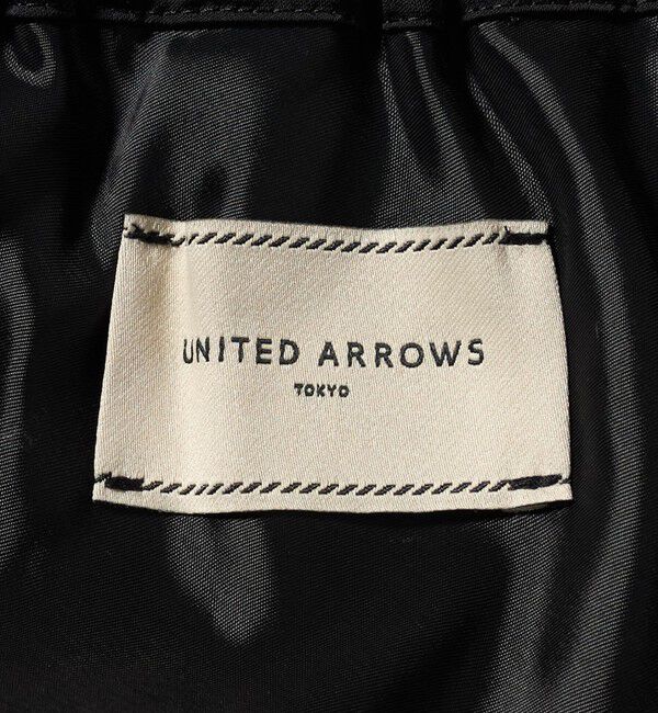 サテン フラワー ジャガード ロングスカート ブラック（UNITED ARROWS