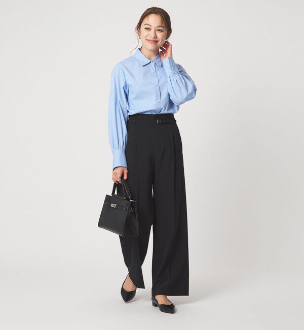 UNITED ARROWS green label relaxing「フェイクパールボタン シャツ」|シャツ・ブラウス|