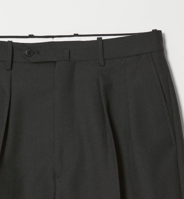 STEVEN ALAN「＜Steven Alan＞ ウール オックスフォード イン ツープリーツ ドレス トラウザーズ」|スラックス|