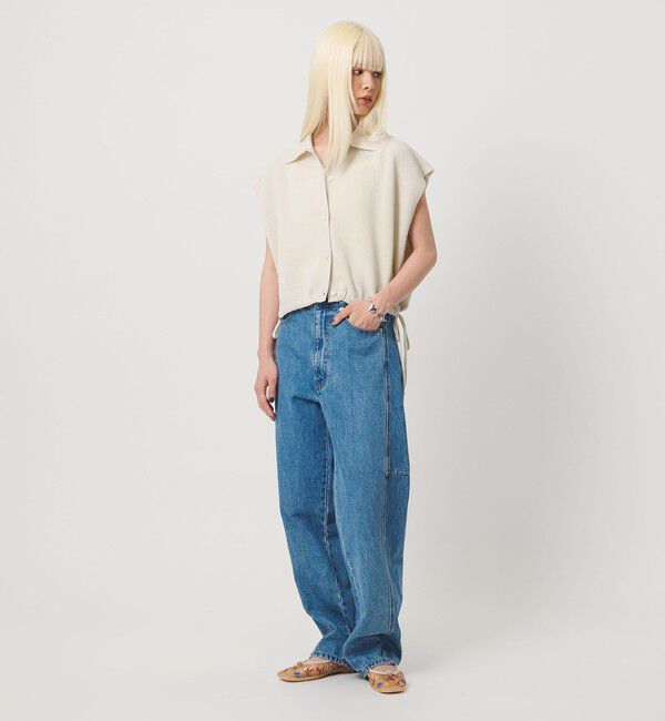 BEAUTY&YOUTH UNITED ARROWS「ヘムドローストリング シャツカーディガン ウォッシャブル」|ニット・セーター|